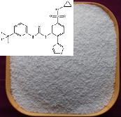 N-环丙基-4-(噻吩-3-基)-3-(3-(3-(三氟甲基)苯基)脲基)苯磺酰胺