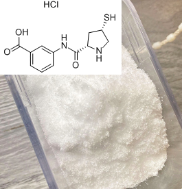 3-[(2S,4S)-4-巯基吡咯烷-2-羰酰胺基]苯甲酸盐酸盐